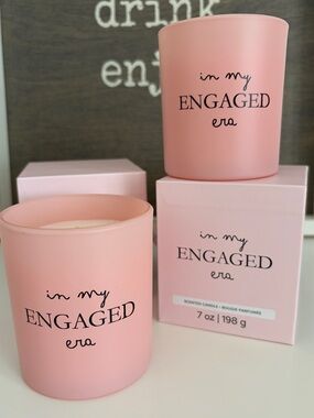 Engaged candle - Set of 2 candle